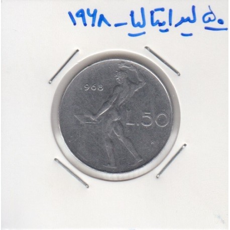 50 لیر ایتالیا 1968