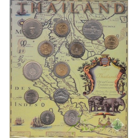 پک سکه های رایج و یادبودی تایلند