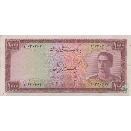 1000 ریال ابتهاج - بامداد (کارکرده)