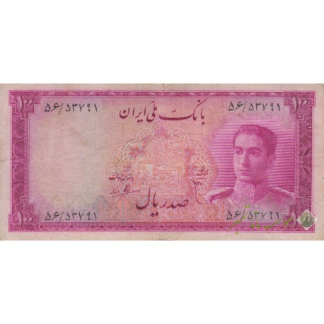 100 ریال ابتهاج - بامداد (کارکرده)