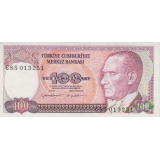 100 لیر ترکیه 1970(کارکرده)